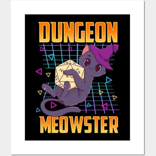 Dungeon Meowster Tabletop Gamer Posters and Art